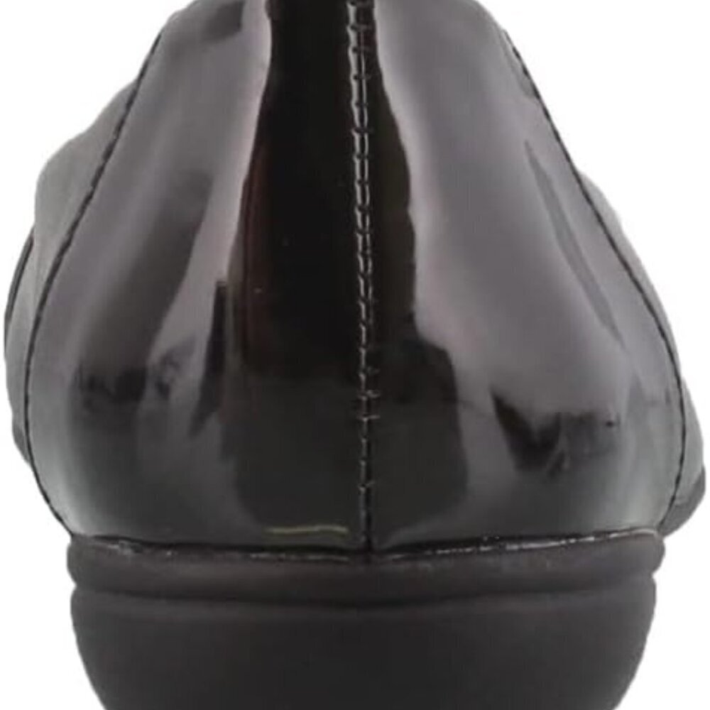 Women's Faux Leather Flats 8 Medium Wide Slip-On Comfort Stylish - Picture 6 of 8